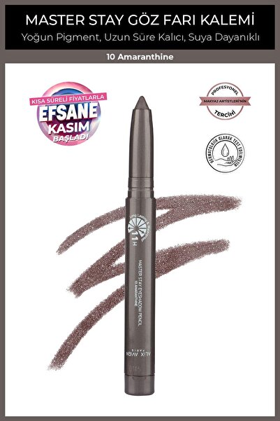 Alix Avien Suya Dayanıklı 11 Saat Kalıcı Yoğun Pigmentli Kremsi Göz Kalem Farı - Master Stay 10 Amaranthine