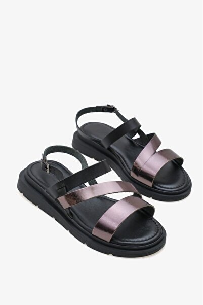 İNNA İroba İnna Women's Genuine Leather Padded Comfort Sandals