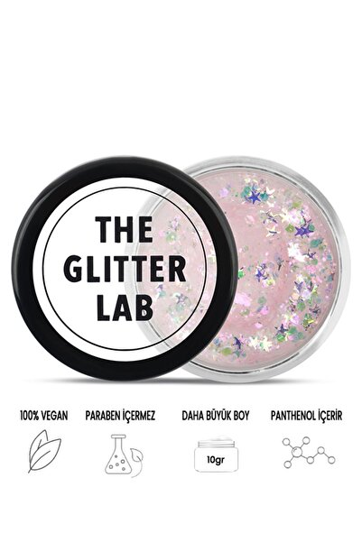 The Glitter Lab Jel Formlu Parlak Glitter - White Stars