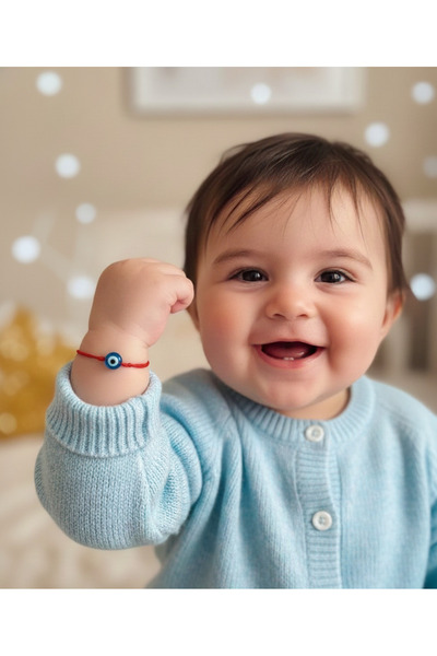 yorni Ayarlanabilir Nazar Boncuğu İp Bebek Bileklik