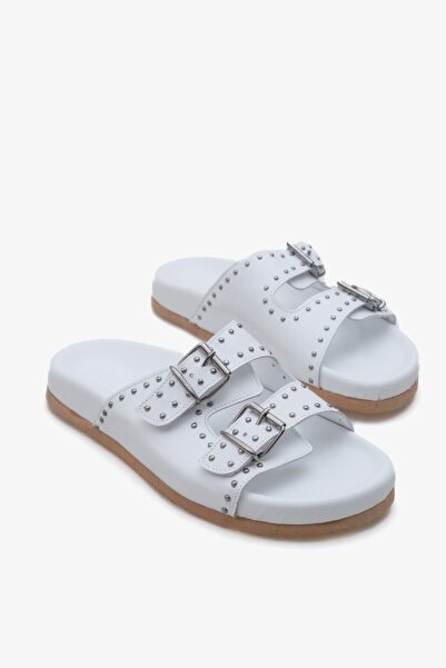 İNNA Aidan İnna Women's Genuine Leather Slippers