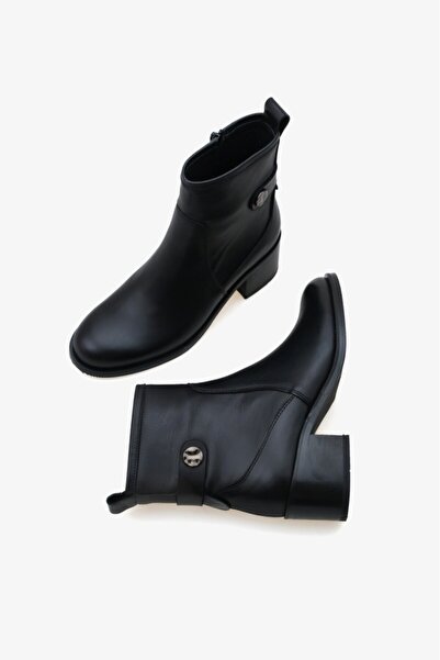 İNNA Bullova İnna Women's Genuine Leather Heeled Boots