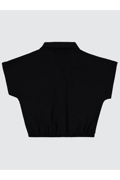 Civil Girls Drawstring Waist 10-13 Years Old Shirt - Black12-13 Years Old