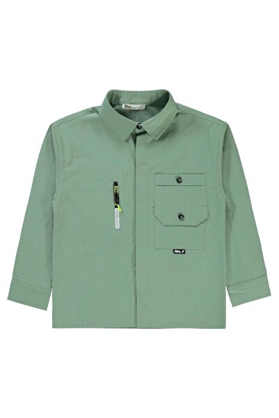 Civil Boys قميص بجيوب متعددة للأعمار من 10 إلى 13 سنة - كاكي للأعمار من 13 إل...