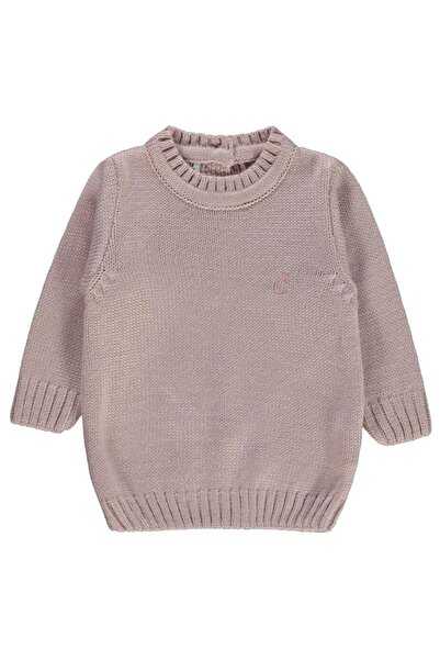 Civil Baby C Embroidered Plain 6-18 Months Sweater - Powder 12-18 Months