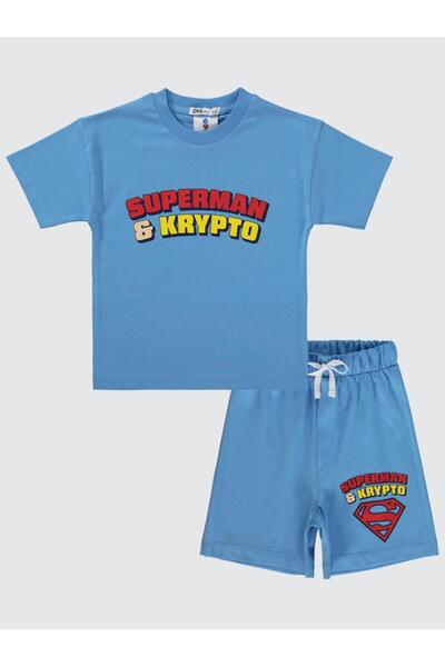Superman Superman & Krypto Štampano Set za 2-5 godina - Plavi 5-6 godina