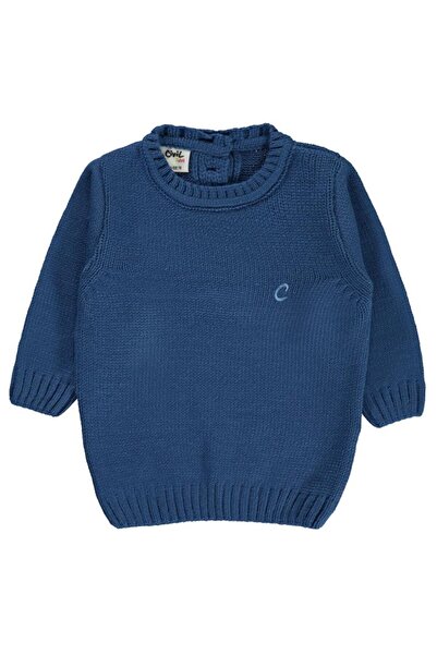 Civil Baby Erkek Bebek Triko Kazak 6-18 Ay Mavi