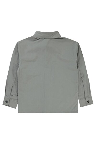 Civil Boys Layered Pocket Shirt for Ages 6-9 - Gray 8-9 Years