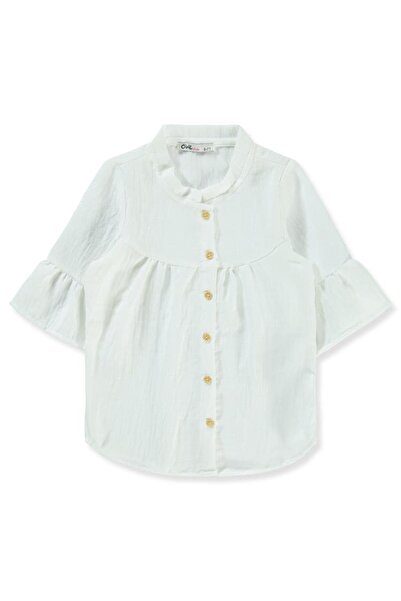 Civil Girls Valon Sleeve 6-9 Years Old Shirt - White9-10 Years Old