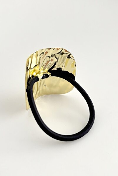 New Obsessions Molten Metal Amorphous Elastic Ponytail Buckle