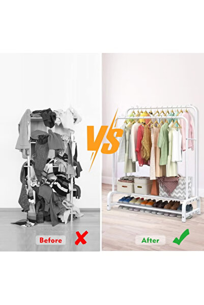 Primo Plus Metal clothes hanger white clothes organizer and holder