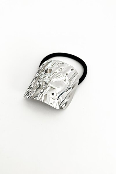 New Obsessions Molten Metal Amorphous Elastic Ponytail Buckle