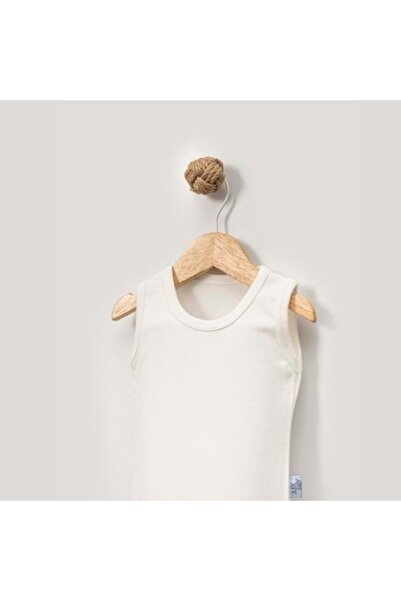 jijek baby kids Jijek Baby 3-Pack Cotton Sleeveless Baby Bodysuit – Soft, Comfortable - Ecru - 3 Years