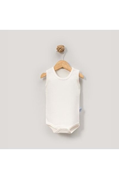 jijek baby kids Jijek Baby 3-Pack Cotton Sleeveless Baby Bodysuit – Soft, Comfortable - Ecru - 3 Years
