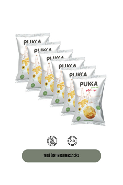 Pukka Gıda Glutensiz Vegan Gurme Patates Cips 6ADET (6X70gr)