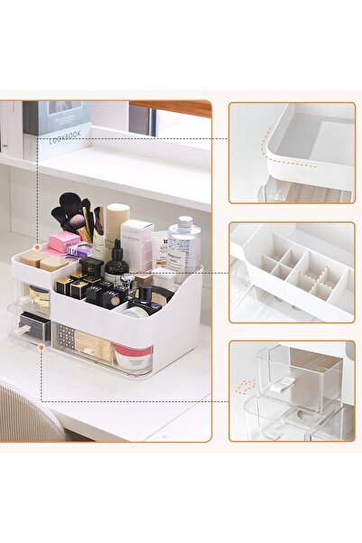 Hawthyhome Makeup organizer with drawers 30x15 cm, makeup and care product holder