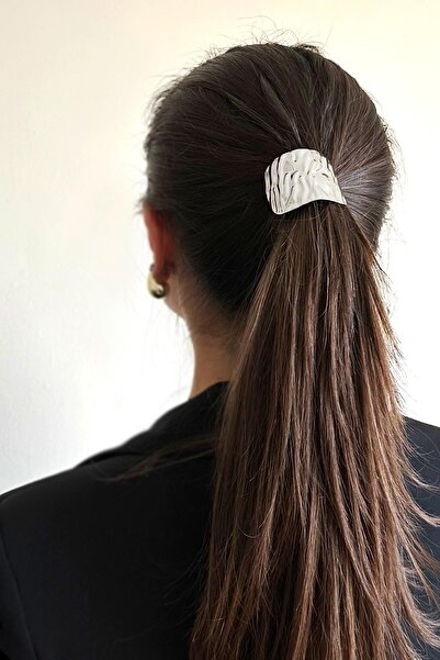 New Obsessions Molten Metal Amorphous Elastic Ponytail Buckle