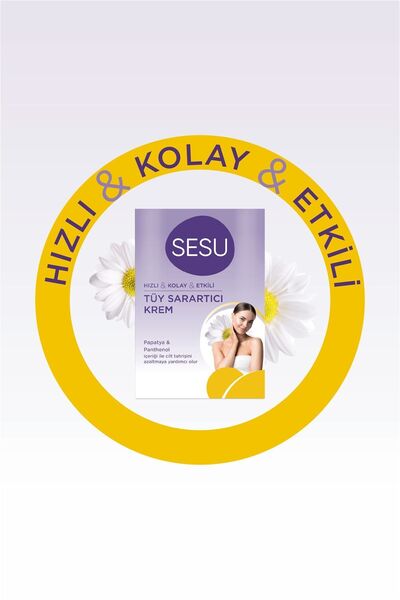 Sesu Tüy Sarartıcı Krem 35 Ml x2 Adet