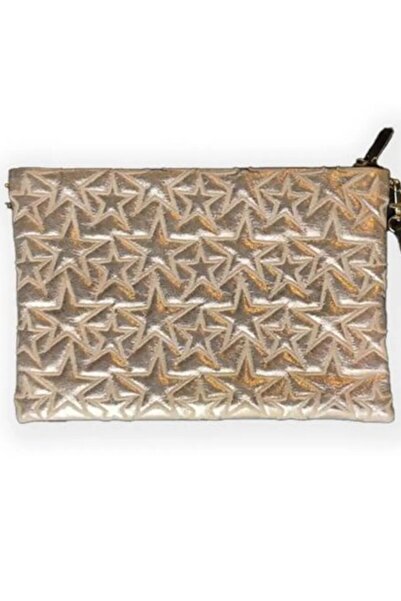 Ecrou Yıldız Desenli Sarı Portföy Çanta