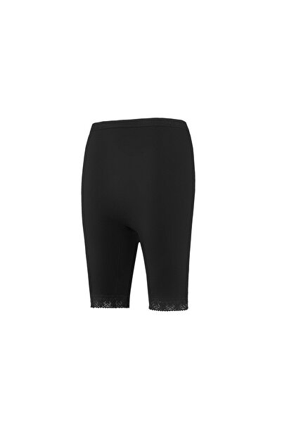 Yıldız Çamaşır Chiloți lungi din dantelă neagră de damă 3 bucăți 100% bumbac