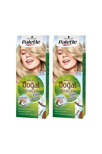 Palette Kalıcı Doğal Renkler 10-0 Açık Sarı X 2 Adet