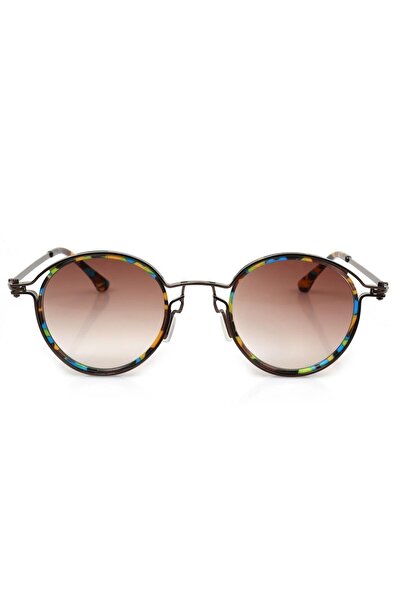 TomyHelf Kadın Güneş Gözlüğü Kahverengi Camlı Desenli Çerçeveli