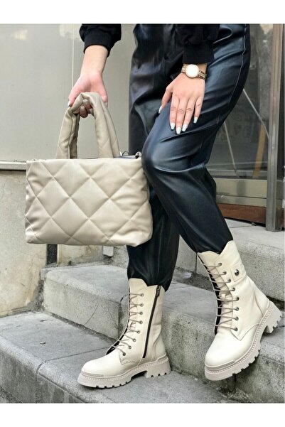 İNNA Mente Kadın Hakiki Deri Postal