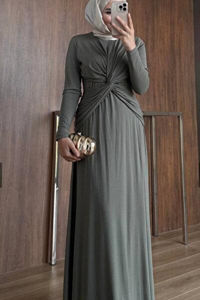 Love Fab Μπροστινό φόρεμα με κορδόνια και φουσκωτό τζέντλεμαν