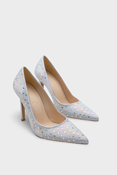 Capone Outfitters Tocuri înalte din satin Lillian Stone, stiletto elegant