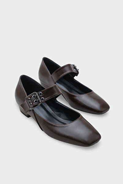 Capone Outfitters Дарел къси токчета с квадратни върхове и ремъци Мери Джейн дамски обувки