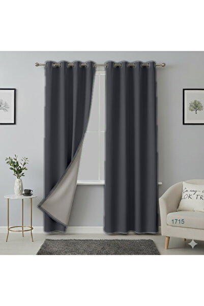 MebelPort Curtain Double Blackout 100% Blackout Bird's Eye Plantation (Two-Leaf)