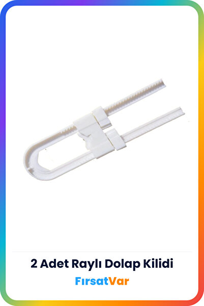 FırsatVar Çekmece Mutfak Dolabı Gardrop Kiliti Çocuk Bebek Kilidi Kilit