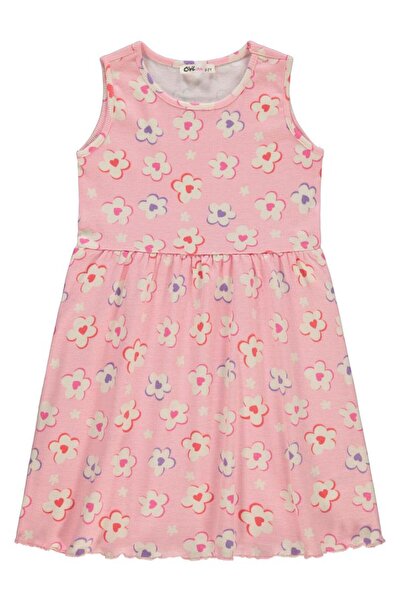 Civil Girls Rochie Florală cu imprimeu 6-9 Ani - Roz 8-9 Ani