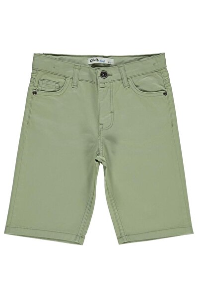 Civil Boys Boy's Capri - 6-9 Years, Green Color