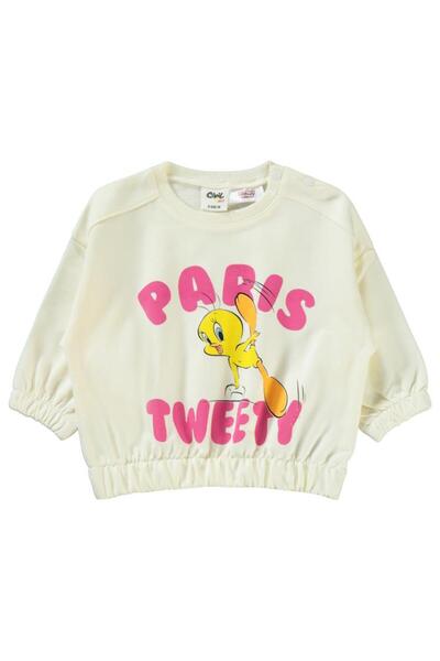 TWEETY Kız Bebek Takım 6-18 Ay Ekru-koyu Pembe