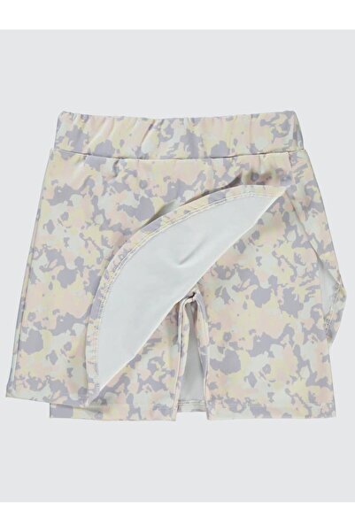 Civil Girls Camouflage Printed 6-9 Years Shorts - Lilac 8-9 Years
