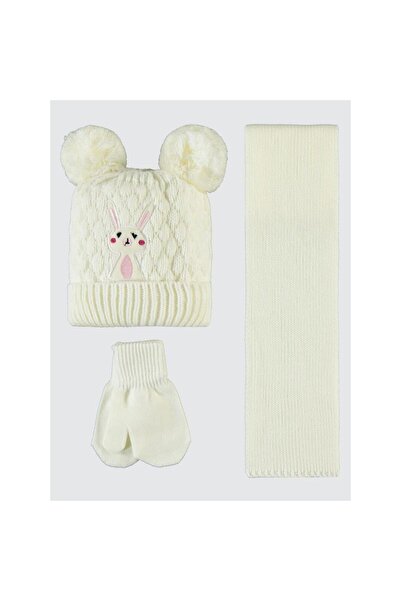 Civil Baby 6-24 Months Scarf Beanie Gloves Set - Ecrustandard