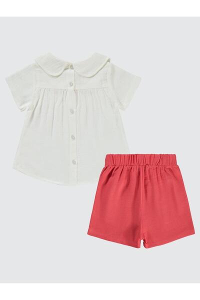 Civil Girls طقم بناتي للأطفال من عمر 2 إلى 5 سنوات، لون مرجاني غروب الشمس