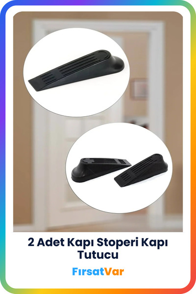FırsatVar Door Stopper Plastic 2 Pieces Door Holder Anti-Collision