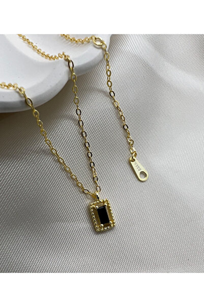 shop Geometrik Katmanlı Gümüş Kolye