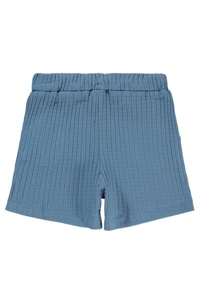 Civil Girls Reported Ribbed Knit 6-9 Years Old Shorts - Blue6-7 Years Old
