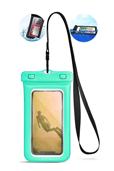Boldy حافظة هاتف مقاومة للماء مع بالون - حافظة هاتف واقية مضادة للغرق - حافظة هاتف مقاومة للماء قابلة للنفخ