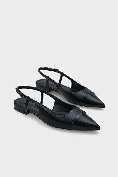 Capone Outfitters Anita Pointed Toe Open Back Women's Ballerinas