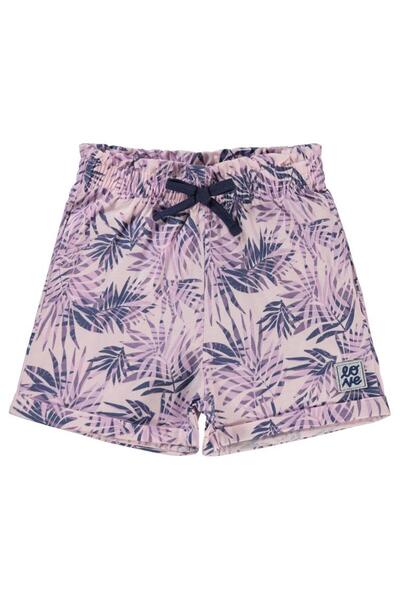 Civil Girls Leaf Patterned Shorts for Ages 6-9 - Lilac 9-10 Years