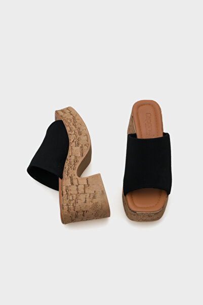 Capone Outfitters Maria Platform egypántos velúr női papucs