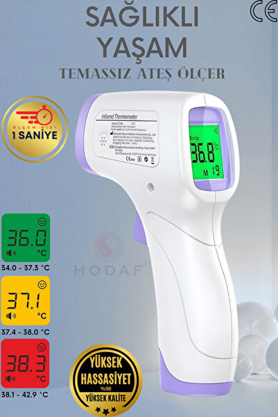 Sağlıklı Yaşam Dijital Temassız Ateş Ölçer Alından Vucut Termometre