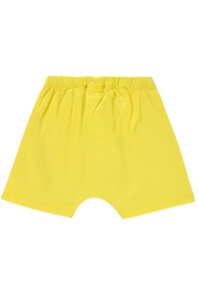 Civil Baby Ayı Surat Nakış Cepli 6-18 Ay Erkek Şort - Sarı12-18 Ay