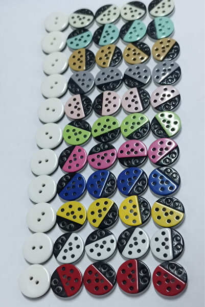 Kent Pazarı سترة أطفال بأزرار 6 ألوان 30 قطعة