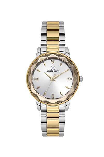 Daniel Klein DKE.6.10928-3 Taşlı Tasarım 3 Atm Suya Dayanıklı Metalik-Altın Renk Kadın Kol Saati