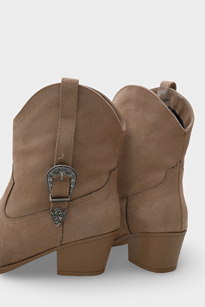 Capone Outfitters Zane Süet Çekmeli Kadın Kovboy Bot